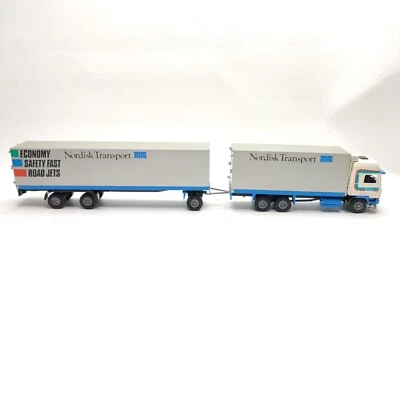 1:50 Tekno Nordisk Transport Road Jets Truck Trailer Set Made in Holland - Image 1 of 4