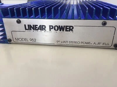 Amplificador de audio para automóvil Old School Linear Power 952 IQ 95 vatios Foto 1 de 4