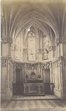 Interior D’ A Church IN Indentifier Vintage Format CDV Ca 1880