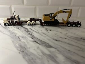 Peterbilt 389 With Lowboy And Excavator 1/64 Scale 