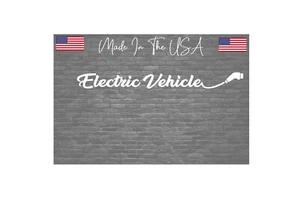 Electric Vehicle Sticker Decal EV Car Truck SUV 8" - Picture 1 of 1