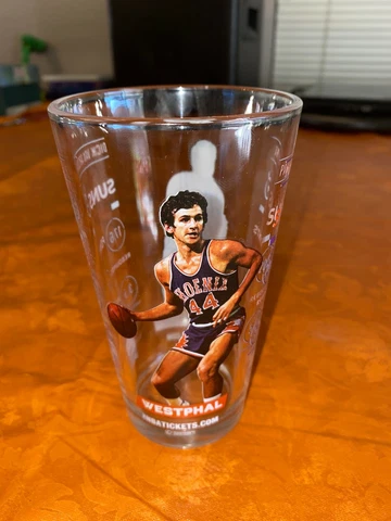 Phoenix Suns Glass Paul Westphal & Dick Van Arsdale  NBA Basketball Cover