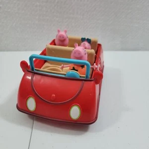 Peppa Pig Peppa's Family Red Car Toy Preschool Playset With 3 Figures 112123-1M3 - Picture 1 of 4