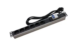 Steckdosenleiste 19'' 6 Anschlüsse Mit Magnetotermischem MicroConnet - Bild 1 von 1