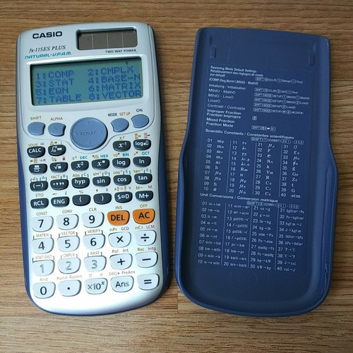 Casio FX115ES Plus Scientific Calculator NaturalVPAM Two Way Power **Tested** eBay