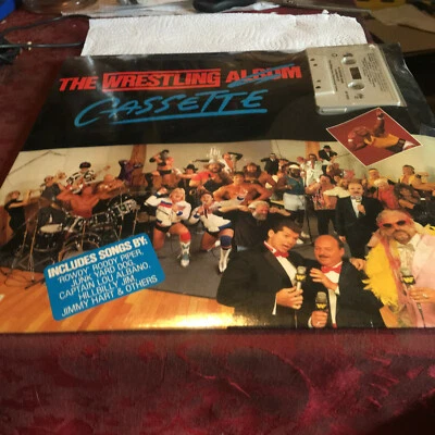 THE WRESTING CASSETTE - IN LP BOX - SEALED - 1985 - MINT ROWDY PIPER, CAPT LOU  - Image 1 of 2