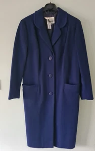 Vintage 1960s Durmasel 12 14 blue crimplene duster jacket mod scooter - Picture 1 of 7