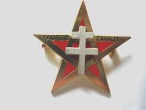INSIGNE CAVALERIE LE 1° REGIMENT DE SPAHIS LYAUTEY CAVALERIE Y. DELSART - Picture 1 of 2