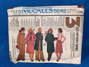 Vintage McCalls Sewing Pattern 1970s Jacket Pants Skirt Size 14-20 Cut 5242 - Picture 1 of 5
