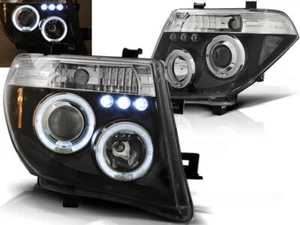 Scheinwerfer für Nissan Navara D40 Pathfinder 2005-2010 VR-1405 Engelsaugen schwarz - Bild 1 von 1