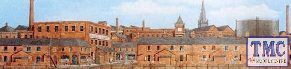 SK-25 Peco Old Industrial Town Centre Scenic Background (228x736mm)