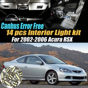 14Pc Canbus Error Free White Interior LED Light Kit for 2002-2006 Acura RSX   - Picture 1 of 10