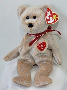 TY 1999 Signature Bear Beanie Baby - Imagen 1 de 3