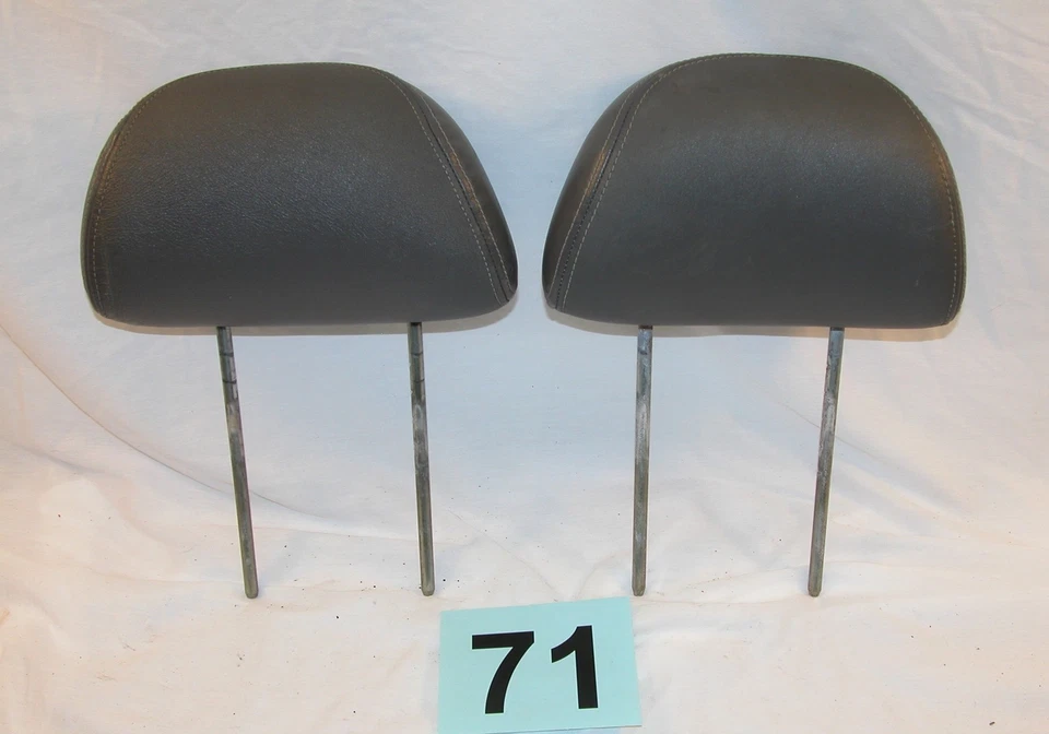 00-05 Reposacabezas Asiento Delantero de Fábrica Cuero Gris Eclipse BONITO PAR Foto 1 de 1
