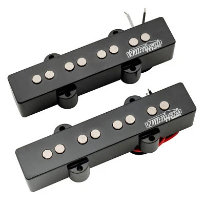 Wilkinson Variable Gauss Black Ceramic Traditional Pickups Set For Jazz Bass JB