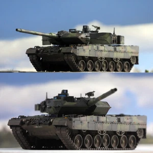 Hardened 1/72 German Leopard 2A7 Main Battle Tank NATO Tricolor Finished Model - Picture 1 of 18