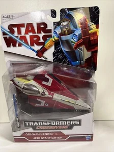 Transformers Obi-Wan Kenobi to Jedi Starfighter Star Wars CrossOvers NEW Hasbro  - Picture 1 of 5