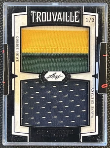 2020-21 Leaf Superlative Trouvaille Quad Black Gretzky/Howe/Lemieux/Ovechkin 1/3 - Picture 1 of 2