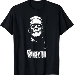CAMISETA NEGRA DE PELÍCULA DE TERROR FRANKENSTEIN - Imagen 1 de 3