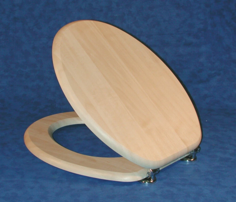 MODULARREDO Sedile Wc Universale colore Acero Paracolpi e Cerniere in Metallo Cr - Immagine 1 di 1