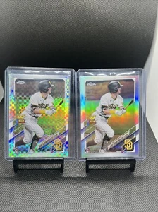 2021 Topps Chrome - Jake Cronenworth - X-fractor And Refractor Padres - Bild 1 von 2