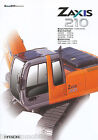 Hitachi Zaxis 210 Prospekt Bagger 2003 Gb Brochure Excavator Pelleteuse Catalog