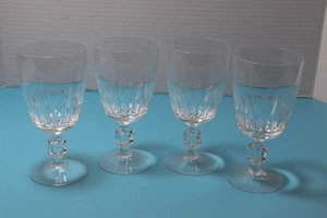 Orrefors Melody Crystal Wine Glasses Set of 4 Sweden Stemware 5.25 in 6 oz - Picture 1 of 7