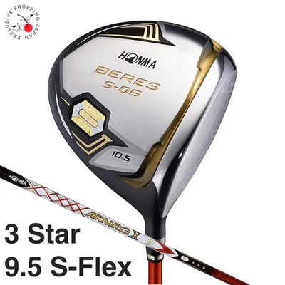 HONMA Golf Beres S-06 Driver 9.5 3S 3Star S-Flex ARMRQ X 60 Graphite Shaft New - Image 1 of 4