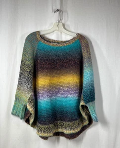 NWT See And Be Seen Women's Multicolor Loose Fitting Knit Sweater - Size S/M - Picture 1 of 4