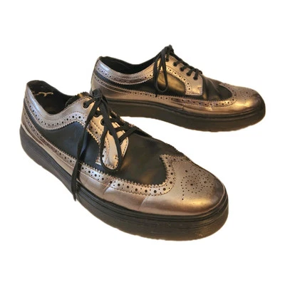 Dr Marten 3989 Oxfords Para Hombres EE. UU. 14 UK13 Floyd Peltre Metálico Punta de Ala Brogue Raro Foto 1 de 4