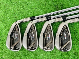 Taylormade M4 Iron Set 5-9+PW+AW RH Reax Steel Japan Spec 90 Stiff Steel EL2947 - Picture 1 of 8