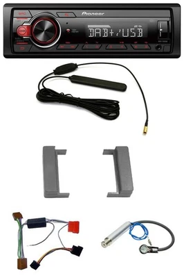 Pioneer MP3 DAB 1DIN AUX USB Autoradio für Audi A2 A3 8L A4 B5 TT 99-06 Aktivsys - Bild 1 von 4