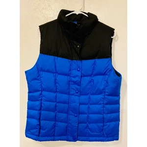 L.L.Bean Damen DownTek wasserabweisende gefütterte Weste blau schwarz Medium neu mit Etikett - Bild 1 von 13