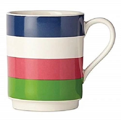 Caneca listrada KATE SPADE All in Good Taste Rainey Street ~ NOVA - Imagem 1 de 1