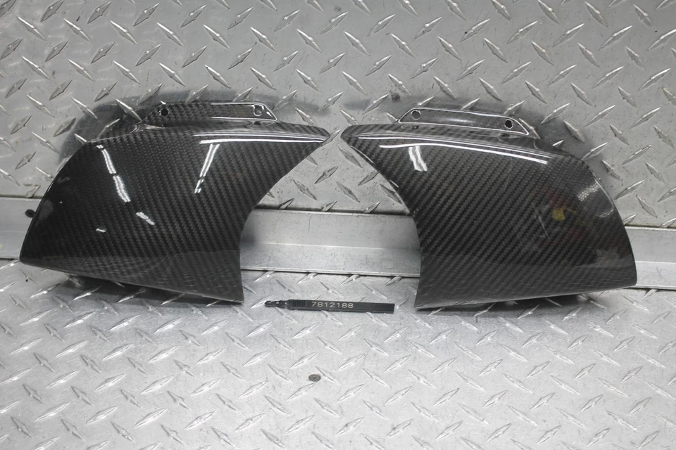 Aprilia RSV1000 MILLE R 2004 fibra de carbono carenado delantero izquierdo derecho deflector de aire Foto 1 de 4