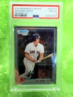 Anthony Rizzo - 2010 Bowman Chrome Prospects #BCP101 Yankees Cubs PSA 8 - Image 1 of 4