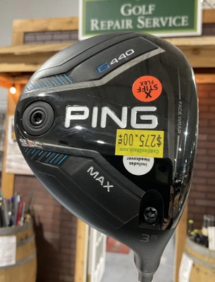Ping G440 MAX 15° #3 Fairway Wood 42.5" TENSE K-BLACK Extra Stiff Flex Graphite - Image 1 of 4