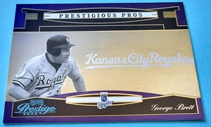 George Brett 2005 Prestige Prestigious Pros #PP53 HOF #d/200 B590 - Imagen 1 de 2