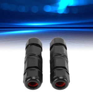 2x Waterproof Aviation Connector 5 Pin 6 Pin 380V Extension Cord Connector F NEW - Afbeelding 1 van 12