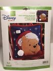 NEW Disney Winnie the Pooh Christmas Pillow Top Kit Counted Cross Stitch