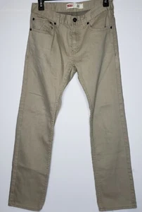 Boys Levi’s 16 Reg 511 Slim Khaki Jeans 28x28 Levis Strauss Tan - Picture 1 of 4