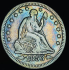 1853 Seated Liberty Quarter 25C Rays Arrows Choice 90% Silver Us Coin Cc21828