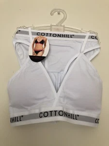 Cotton Hill Girls Bra And Briefs Set, White Size XL NWT - Picture 1 of 9