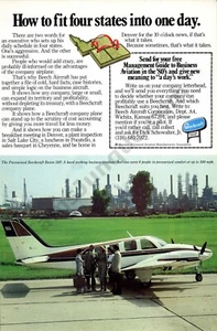 1980 Beechcraft Airplanes Planes Private Great Vintage Print AD Historical (981) - Picture 1 of 1