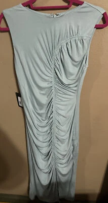 Marciano Los Angeles Womens Riley Blue Haze Ruched Bodycon Dress - Size M - $138 - Image 1 of 4
