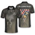 Dark Olive Green Custom Billiard Shirts For Men, Custom Name And Team Name Billi