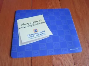 Chemung Canal Trust Co Bank Mauspad Werbung Sammlerstück Promo kostenloser Versand - Bild 1 von 4