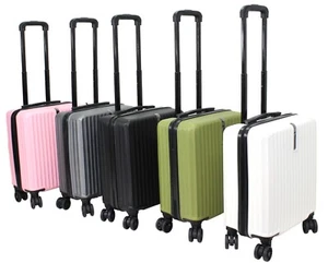 48cm Hard Shell 4 Wheel Cabin Case Lightweight Hand Luggage Trolley Suitcase Bag - Picture 1 of 27