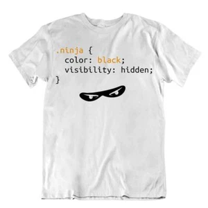 Ninja Language Code Tshirt Programmer Tee Funny Shirt Cute Gift - Picture 1 of 8
