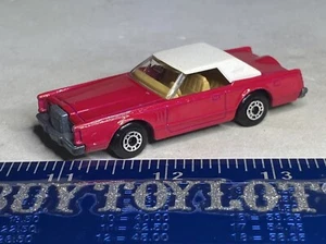 Old VTG Matchbox Superfast - Lincoln Continental Mark V Five 5 Red White Topper - Picture 1 of 15